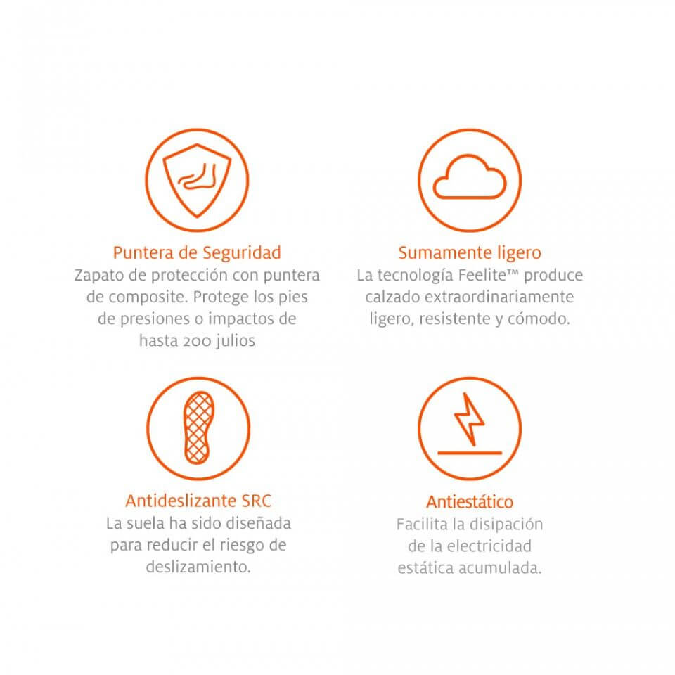 Zapato de seguridad comodo