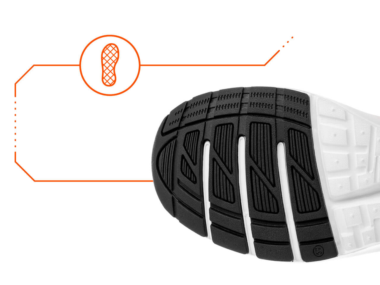 Sapatilhas de trabalho antiderrapantes brancas WOCK