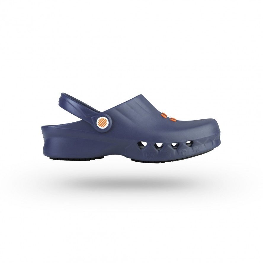 navy blue clogs