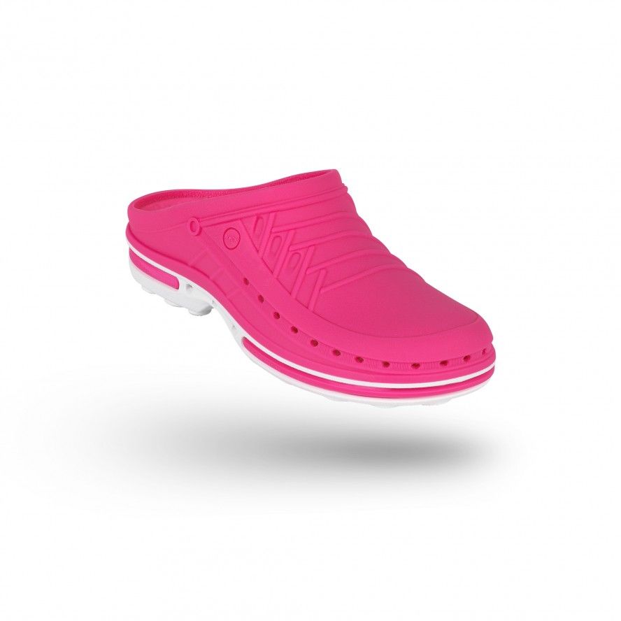 WOCK Pink/White Theatre Clogs - Men and Women CLOG 09