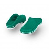 WOCK Green/White Theatre Clogs - Men and Women CLOG 06