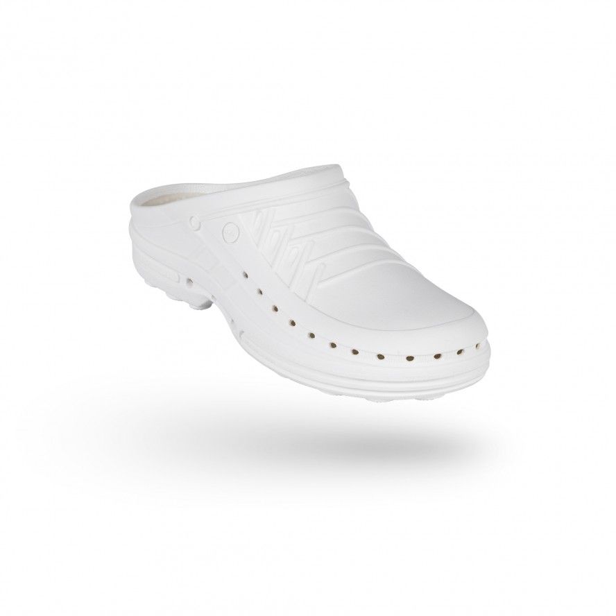 WOCK White Theatre Clogs - Men and Women CLOG 10