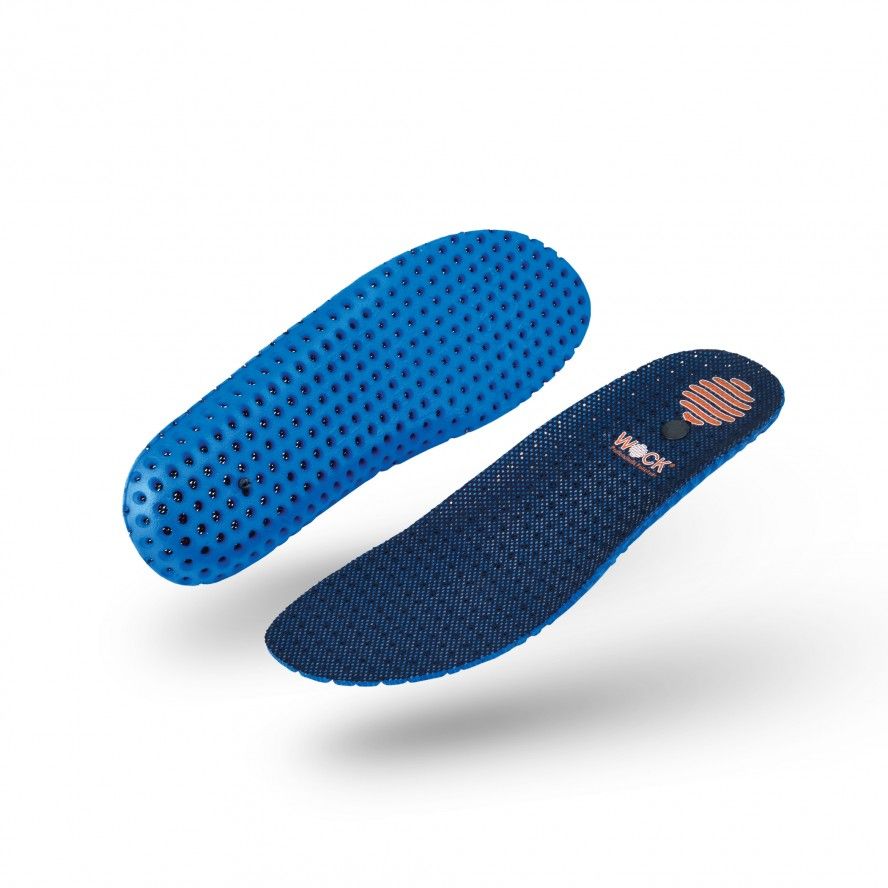 Breathable blue insole for NUBE clog and Securlite safety shoe