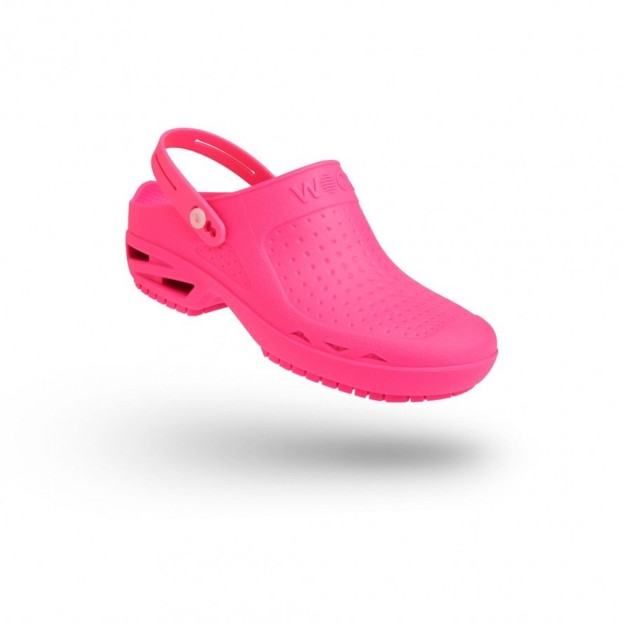 WOCK Pink Theatre Clogs - Men and Women BLOC CLOSED 04 w/ Strap